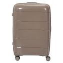 Lot de 4 Valises Taupe (38L-107L), Roues Pivotantes 360°, Poignée de Traction et Cadenas Sécurisé à Code
