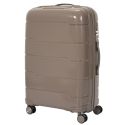 Lot de 4 Valises Taupe (38L-107L), Roues Pivotantes 360°, Poignée de Traction et Cadenas Sécurisé à Code