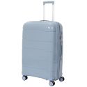 Lot de 4 Valises Bleues Gris (38L-107L), Roues Pivotantes 360°, Poignée de Traction et Cadenas Sécurisé à Code