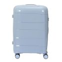 Lot de 4 Valises Bleues Gris (38L-107L), Roues Pivotantes 360°, Poignée de Traction et Cadenas Sécurisé à Code