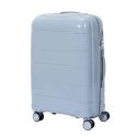 Lot de 4 Valises Bleues Gris (38L-107L), Roues Pivotantes 360°, Poignée de Traction et Cadenas Sécurisé à Code