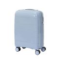 Lot de 4 Valises Bleues Gris (38L-107L), Roues Pivotantes 360°, Poignée de Traction et Cadenas Sécurisé à Code