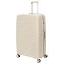 Lot de 3 Valises XL Beiges avec Roues Pivotantes 360°, Cadenas Sécurisé à Code