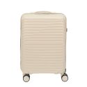 Lot de 3 Valises XL Beiges avec Roues Pivotantes 360°, Cadenas Sécurisé à Code