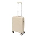 Lot de 3 Valises XL Beiges avec Roues Pivotantes 360°, Cadenas Sécurisé à Code