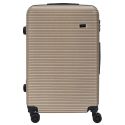Valises champagne X3 - 43L, 68L, 95L, Coque Rigide, Roues Pivotantes 360°, Cadenas Sécurisé, Idéale pour les Voyages Long Séjour