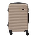 Valises champagne X3 - 43L, 68L, 95L, Coque Rigide, Roues Pivotantes 360°, Cadenas Sécurisé, Idéale pour les Voyages Long Séjour