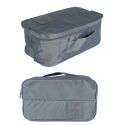 Pochette de voyage pour sous vêtements 30x11x17cm en toile polyester Grises