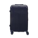 Lot de 3 Valises Bleu Marine - 49L 65L 105L, Coque Rigide en Polycarbonate, Roues Pivotantes 360°, Cadenas Sécurisé à Code