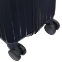Lot de 3 Valises Bleu Marine - 49L 65L 105L, Coque Rigide en Polycarbonate, Roues Pivotantes 360°, Cadenas Sécurisé à Code