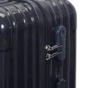 Lot de 3 Valises Bleu Marine - 49L 65L 105L, Coque Rigide en Polycarbonate, Roues Pivotantes 360°, Cadenas Sécurisé à Code