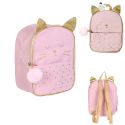 Sac à Dos Enfant Chat Rose et Doré