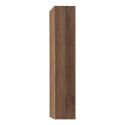 ZEUS - Colonne murale suspendue 1 porte aspect bois finition Mercure