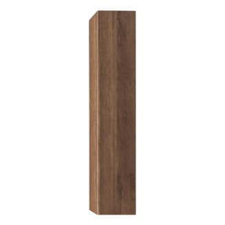 ZEUS - Colonne murale suspendue 1 porte aspect bois finition Mercure