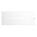 BIRJA - Meuble Vasque 122cm suspendu 2 tiroirs finition blanc laqué