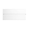 BIRJA - Meuble Vasque 101cm suspendu 2 tiroirs finition blanc laqué