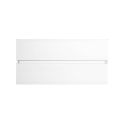 BIRJA - Meuble Vasque 82cm suspendu 2 tiroirsfinition blanc laqué