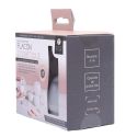Lot de 5 flacons de voyage (5ML à 50ML) en plastique blanc avec bouchon à visé et opercule de proctection