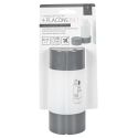 Kit de 4 flacons de voyage rechargeables 60 ml en plastique blanc