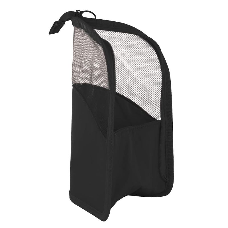 Trousse de voyage pour pinceaux de maquillage en polyester noir Trousse de voyage pour pinceaux de maquillage en polyester noir