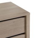 BONNIE - Buffet 2 portes 3 tiroirs aspect bois finition Urban Oak