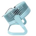 Ventilateur USB silencieux bleue à deux vitesses de 25 cm de hauteur, avec une tête orientable et inclinable verticalement
