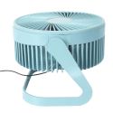 Ventilateur USB silencieux bleue à deux vitesses de 25 cm de hauteur, avec une tête orientable et inclinable verticalement