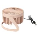 Ventilateur USB silencieux rose à deux vitesses de 15 cm de hauteur, avec une tête orientable et inclinable verticalement