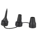 Gonfleur et dégonfleur électrique (220-240V) sur secteur avec 3 embouts (8, 12 et 15 mm) en plastique noir