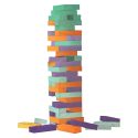 Jeu de la tour infernale géante 36 pièces colorées avec défis