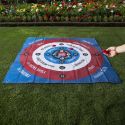 Jeu de cible géante (120x120 cm) avec 6 sacs rouges et bleus