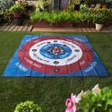 Jeu de cible géante (120x120 cm) avec 6 sacs rouges et bleus