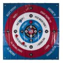 Jeu de cible géante (120x120 cm) avec 6 sacs rouges et bleus