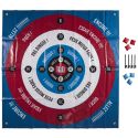Jeu de cible géante (120x120 cm) avec 6 sacs rouges et bleus