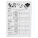 Jeu de Yams géant en mousse noir avec planche de score et stylo effaçable