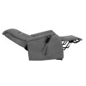 NARVIK - Fauteuil relax releveur tissu polyester traité hydrophobe gris