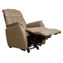 SPAZIO - Fauteuil relax releveur tissu polyester beige
