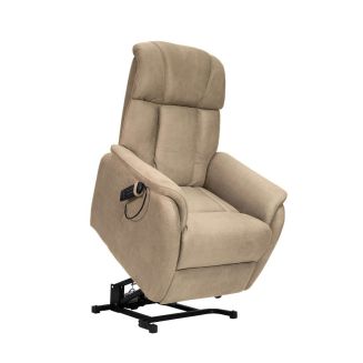 SPAZIO - Fauteuil relax releveur tissu polyester beige