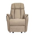 SPAZIO - Fauteuil relax releveur tissu polyester beige