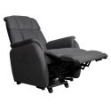 SPAZIO - Fauteuil relax releveur tissu polyester gris