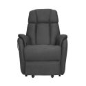 SPAZIO - Fauteuil relax releveur tissu polyester gris