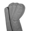 VITILIS - Fauteuil relax releveur tissu polyester gris