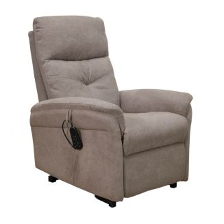 VITILIS - Fauteuil relax releveur tissu polyester taupe
