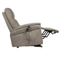 VITILIS - Fauteuil relax releveur tissu polyester taupe