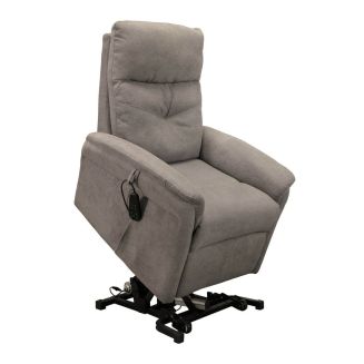 VITILIS - Fauteuil relax releveur tissu polyester taupe