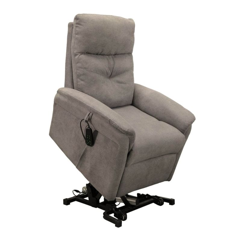 VITILIS - Fauteuil relax releveur tissu polyester taupe
