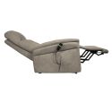 VITILIS - Fauteuil relax releveur tissu polyester taupe