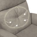 VITILIS - Fauteuil relax releveur tissu polyester taupe