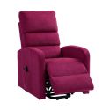 TIKSI - Fauteuil relax releveur tissu polyester traité hydrophobe rouge
