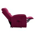 TIKSI - Fauteuil relax releveur tissu polyester traité hydrophobe rouge